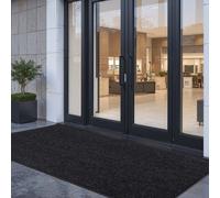 VEVOR Felpudo para Puerta de Entrada, Interior y Exterior, Elegante Alfombra de Tiras Largas con Reverso PVC, Resistente y Lavable, para Pasillo, Balcón y Garaje, Color Gris, 3048 x 914 x 7 mm
