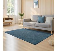 VEVOR Felpudo para Puerta de Entrada, Interior y Exterior, Moderno y Elegante, con Reverso PVC, Resistente, Lavable, para Pasillo, Balcón y Garaje, sin Estampado, Azul Pizarra, 1829 x 1219 x 7 mm