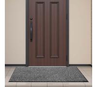 VEVOR Felpudo para Puerta de Entrada, para Interior y Exterior, Moderno y Elegante, con Reverso de PVC, Resistente, Lavable, para Pasillo, Balcón y Garaje, sin Estampado, Gris, 1524 x 914 x 7 mm