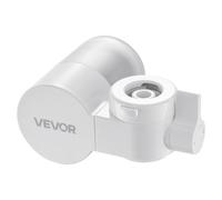 VEVOR Filtro de Agua de Fibra de Carbono para Grifo de Fregadero Purificador de Agua Horizontal 3 Modos Elimina Cloro Plomo con 1 Filtro Compatible con la Mayoría de Grifos de Cocina, Baño, Blanco