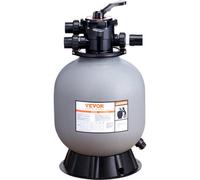 VEVOR Filtro de Arena, 19 Pulgadas, caudal de hasta 45 GPM, Sistema de Filtro de Arena para Piscina sobre el Suelo con válvula multipuerto de 7 vías, Filtro, retrolavado, Enjuague, recirculación
