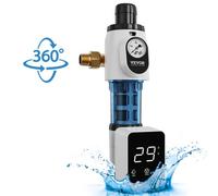 VEVOR Filtro Giratorio, Filtro de Sedimento de 40 Micrones para Agua de Pozo de Alto Flujo, para Sistemas de Filtración de Agua de Toda la Casa, Filtro de Sedimentos de Agua de Pozo 151 x 195 x 347 mm