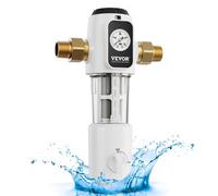 VEVOR Filtro Giratorio, Filtro de Sedimentos de 40 Micrones para Agua de Pozo de Alto Flujo, para Sistemas de Filtración de Agua de Toda la Casa, Filtro de Sedimentos de Agua de Pozo 171 x 84 x 280 mm