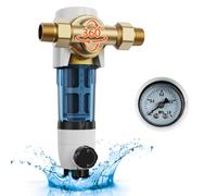 VEVOR Filtro Giratorio, Filtro de Sedimentos de 40 Micrones para Agua de Pozo de Alto Flujo y Sistemas de Filtración de Agua de Toda la Casa, Filtro de Sedimentos de Agua de Pozo 151 x 137 x 274 mm