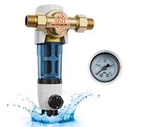 VEVOR Filtro Giratorio, Filtro de Sedimentos de 40 Micrones para Agua de Pozo de Alto Flujo y Sistemas de Filtración de Agua de Toda la Casa, Filtro de Sedimentos de Agua de Pozo 151 x 137 x 274 mm