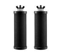 VEVOR Filtros de Agua de Repuesto 2 Piezas Purificador de Agua Compatible con la Mayoría de las Marcas 2 Filtros de Carbón Activado para Sistema de Filtración de Agua por Gravedad, Negro