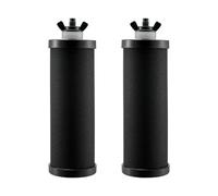 VEVOR Filtros de Agua de Repuesto 2 Piezas Purificador de Agua Compatible con la Mayoría de las Marcas 2 Filtros de Carbón Activado para Sistema de Filtración de Agua por Gravedad, Negro