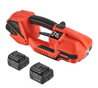 VEVOR Flejadora a 2 Baterías de 4000 mAh, con Pantalla Digital para Flejes de PP/PET de 9-16 mm de Ancho, Empaquetadora de Flejes para Fábricas, Almacenes y Centros Logísticos, 360 x 120 x 125 mm