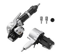 VEVOR Flejadora Neumática de Acero, Fuerza de Tensión de 8500 N, Tensor y Cortador de Flejado para Correa Metálica de 19 mm de Ancho, para Palés, Flejado a Granel en Fábricas, Almacenes y Logística