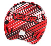 VEVOR Flotador de Arrastre Inflable para Deportes Acuáticos para 3 Personas, Flotador Remolcable 165x162 cm Capacidad de 231 kg, con Cubierta de Nailon, Asas Acolchadas, Válvula de Seguridad, Rojo