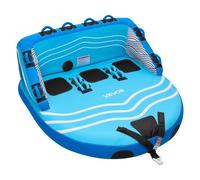 VEVOR Flotador de Arrastre Inflable para Navegación 3 Personas, Flotador Remolcable 195x189,5 cm Capacidad de 231 kg, para Deportes Acuáticos, con Cubierta de Nailon, Válvula de Seguridad, Azul