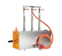 VEVOR Forja de Gas Propano Portátil 3 Quemadores Temperatura Max 1427 ℃, Fucina de Propano para Fabricación Forja de Cuchillos, Forja de Gas Portátil Equipo de Forja de Metales