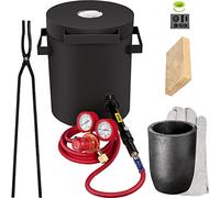 VEVOR Forja de Propano 0-350 psi Horno de Fundición Placa Laminada en Frío 2KG 10min Kit de Horno de Fundición de Metales para Bricolaje, Fábricas de Procesamiento de Joyas, Joyerías, Lavado de Oro