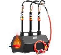 VEVOR Forja de Propano Portátil 3 Quemadores Forja de Herrero Forja de Gas para Herrería 2600°F/1427°C Equipos de Forja de Gas de Acero Inoxidable para Fabricación de Herramientas y Cuchillos