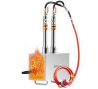 VEVOR Forja de Propano Portátil Forja de Herrero 2 Quemadores Forja de Gas para Herrería 2600°F/1427°C Equipos de Forja de Gas de Acero Inoxidable Cuadrados Gran Capacidad para Forja de Metales