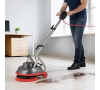 VEVOR Fregadora de Suelos Comercial con 2 Ruedas, Pulidora Eléctrica Profesional para Alfombras Velocidad Variable 1200-1900 RPM Cable de 13 m con Almohadillas y Cepillos, para Todo Tipo de Suelos