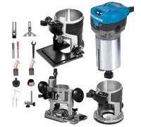 VEVOR Fresadora de superficie 710 W 50 Hz Fresadoras Madera Enrutador Velocidad Variable de 30,000 RPM Fresadora de Madera Rebajadora Eléctrica Suave para Láminas de Plástico, Chapas de Madera