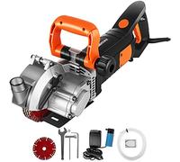 VEVOR Fresadora eléctrica de pared 5000 rpm, 4800 W, máquina de corte de pared, 42 mm, para ladrillo, granito, mármol, hormigón, cortador de incienso, con 5 hojas de sierra