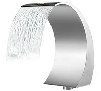 VEVOR Fuente de Cascada para Piscina Fuente de Acero Inoxidable 40 x 20 x 3,81 cm Fuentes de Piscina Plateadas para Piscinas de Tierra Jardín Cascadas al Aire Libre Característica de Agua de Esta