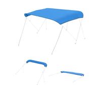 VEVOR Funda de Repuesto para Toldo Bimini 4 Arcos, Largo de 244 cm, de Grado Marino 600D, Alta Resistencia, Toldo de Repuesto para Barco, para Embarcaciones de Ancho de 246-262 cm, Azul, Sin Marco