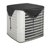 VEVOR Funda para Aire Acondicionado Exterior, 810 x 810 mm, Ajuste Universal, Impermeable, para Exteriores, de Tela 100% Poliéster con Un Forro de PVC, para Todas Las Estaciones, Color Negro