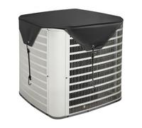 VEVOR Funda para Aire Acondicionado Exterior de Alta Presión, 710 x 710 mm, 100 % Poliéster con Un Forro de PVC, Resistente a la Lluvia, para Exteriores, para Todas las Estaciones, Color Negro
