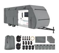VEVOR Funda para Caravana de Tela Oxford 300D, Resistente al Viento y Antidesgarro, Clase A, con Bolsa de Almacenamiento, Parches de Reparación, Correas y Fundas de Neumáticos, 9,8 x 2,7 x 2,8 m