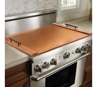 VEVOR Funda para Estufa de Fideos, para Quemadores de Gas y Cocinas Eléctricas, Tabla de Cortar de Madera de Pino con Asas, para RV, Fregadero de Cocina y Bandeja, Color Natural, 76,2 x 55,88 cm