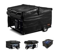 VEVOR Funda para Generador Impermeable de Ajuste Universal, para la Mayoría de Generadores de 3500 a 12000 W, con Tela Oxford 420D Resistente Gruesa y Malla de PVC, Negro, 860 x 605 x 530 mm