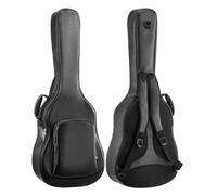 VEVOR Funda para Guitarra Acústica de 41 Pulgadas 104,1 cm Negro con Asa, con Acolchado de Espuma, Compartimento Externo para Accesorios y Correas para Hombro, Funda de Cuero Sintético de 119,5 cm