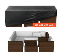 VEVOR Funda para Muebles de Exterior Patio 420D Impermeable 224 x 158 x 71 cm