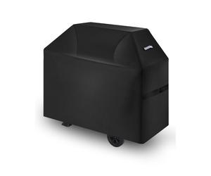 VEVOR Funda para Parrillas de Exterior, Impermeable y Resistente a la Intemperie, Poliéster 600D Duradero, 280 g/m², Fácil de Poner y Quitar, con Protección Solar, 1470 x 615 x 1215 mm, Negro