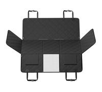 VEVOR Funda Perros Coche Impermeable 600D Cubierta de Asiento Trasero para Mascota 133 x 63 cm Protector de Asiento para Perros con Ventana de Malla Visible y Bolsillo de Almacenamiento para Coches
