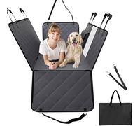 VEVOR Funda Perros Coche Impermeable 600D Cubierta de Asiento Trasero para Mascota 1360x615 mm Protector de Asiento para Perros con Ventana de Malla Visible y Bolsillo de Almacenamiento para Coches