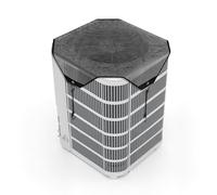 VEVOR Funda Protectora para Aire Acondicionado Exterior 810 x 810 mm, Malla de PVC con Ganchos Elásticos, Resistente al Desgarro, para Todas las Estaciones, Color Negro, No Resistente al Agua