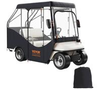 VEVOR Funda Universal para Carrito de Golf Cubierta Impermeable para Carrito de Golf de Poliéster 420D Funda Resistente al Sol Compatible con EZGO TXT y la Mayoría de los Carritos de Golf de 4 Plazas