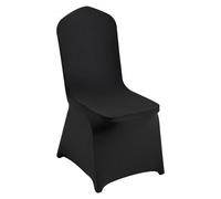 VEVOR Fundas para Sillas Plegables de Spandex Elástico, Funda para Silla Ajustable Universal, Fundas Protectoras Lavables Extraíbles, para Bodas, Vacaciones, Banquetes, Fiestas(30 Piezas Negro)
