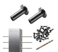 VEVOR Fundas protectoras de acero inoxidable T316 para barandilla 101 PCS de cuerda de alambre de 1/8" T316 de grado marino con broca, fácil instalación para barandilla de bricolaje, barandilla, plata