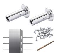 VEVOR Fundas protectoras de acero inoxidable T316 para barandilla 81 PCS de cuerda de alambre de 1/8" T316 de grado marino con broca, fácil instalación para barandilla de bricolaje, barandilla, plata