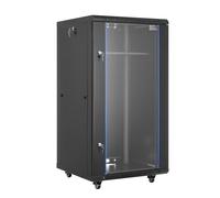 VEVOR Gabinete de Red de Pared de 22U, 600 mm de Profundidad, con Puerta de Vidrio Templado con Cerradura y Paneles Laterales, Carga de 136 kg para Equipos de IT y Dispositivos Audiovisuales