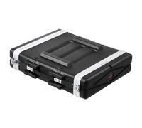 VEVOR 2U Gabinete para Servidor, Profundidad de 488,95 mm, Gabinete para Rack de Servidor con Manija de Construcción ABS, Paneles Frontal y Posterior Desmontables para Amplificadores, Mezcladores