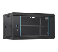 VEVOR Gabinete para Servidor de Red Montaje en Pared 6U Profundidad 15,5" gabinete en Rack para servidores con Paneles Laterales de Puerta de Vidrio con Cerradura para Equipos de TI, Dispositivos A/V