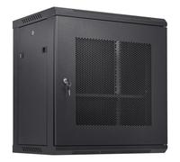 VEVOR Gabinete para servidores de red montaje en pared de 12U, 39.4cm/15,5" gabinete en rack para servidores 90kg/200 lbs con paneles laterales de puerta con cerradura, para equipos de TI, dispositivo