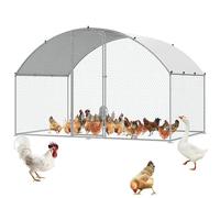 VEVOR Gallinero 3 x 1,97 x 1,99 m con Cubierta Impermeable, Corral para Patio con Techo y Cerradura de Seguridad para Exteriores y Patio Trasero, Granja, Jaula para Conejos