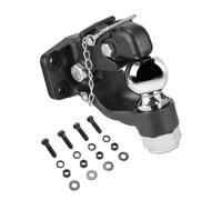 VEVOR Gancho de Enganche, Capacidad de Remolque de 13605 kg, Bola de Enganche Combinada de 2-5/16 Pulgadas con Kit de Montaje, para Anillos de Luneta de 2,5"-3", Revestimiento de Polvo Negro