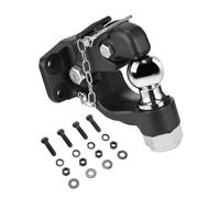 VEVOR Gancho de Enganche, Capacidad de Remolque de 9070 kg, Bola de Enganche Combinada de 2 pulgadas con Kit de Montaje, se Adapta a Anillos de Luneta de 2,5"-3", Revestimiento de Polvo Negro