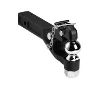 VEVOR Gancho de Enganche de 9070 kg para Receptor Militar de 2 Pulgadas, Bola de Enganche Combinada de 2-5/16 Pulgadas, se Adapta a Anillos de Luneta de 2,5"-3", Revestimiento de Polvo Negro