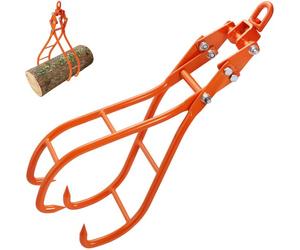 VEVOR Gancho de Garra para Madera 711,2 mm 4 Garras para Pinzas de Registro Pinzas Giratorias de Acero para Elevación de Troncos Carga de 1000 kg para Tractores, Vehículos Todo Terreno, Camiones