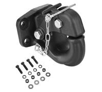 VEVOR Gancho de Remolque, Capacidad de Remolque de 13605 kg, Gancho de Enganche de Remolque con Kit de Montaje para Anillos de Luneta de 2,5"-3", Revestimiento de Polvo Negro, para Varios Vehículos