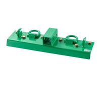 VEVOR Gancho para Balde de Tractor de 7,93 mm de Acero Forjado G70 con Anillo de Amarre, Placas Traseras Resistencia Máxima a la Rotura de 5443,1 kg Compatible con Balde de Tractor, RV, Camión, Verde